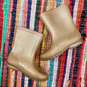 Gymboree | Gold Glitter Rain Boots